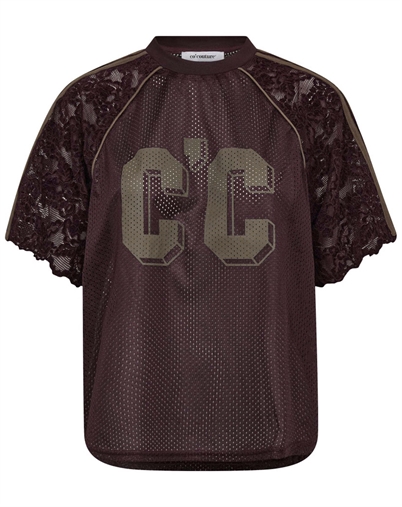 Co'Couture - Trey CC Lace T-shirt - Walnut